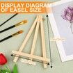 8 Pack 24cm Wood Easels Tripod Painting Easels for Art Crafts,Portable Canvas Holders