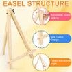 8 Pack 24cm Wood Easels Tripod Painting Easels for Art Crafts,Portable Canvas Holders