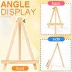 8 Pack 24cm Wood Easels Tripod Painting Easels for Art Crafts,Portable Canvas Holders
