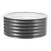 Round Raised Garden Bed Fence Planter Box Indoor Outdoor Flower Herb Vegetable Green Holder Container for Balcony Window Patio Aluzinc Coated Metal Edging