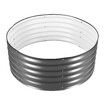 Round Raised Garden Bed Fence Planter Box Indoor Outdoor Flower Herb Vegetable Green Holder Container for Balcony Window Patio Aluzinc Coated Metal Edging