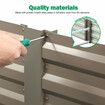 Raised Garden Bed Indoor Outdoor Planter Box Flower Herb Vegetable Green Fruit Holder Container for Yard Balcony Window Patio Steel 240x60x30cm