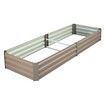 Raised Garden Bed Indoor Outdoor Planter Box Flower Herb Vegetable Green Fruit Holder Container for Yard Balcony Window Patio Steel 240x60x30cm