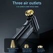 Compressed Air Duster Cordless,Powerful 130000RPM,Portable Rechargeable Air Blower,3-Gear Electric Compressed Air For Office Car Home Color Black