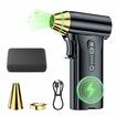 Compressed Air Duster Cordless,Powerful 130000RPM,Portable Rechargeable Air Blower,3-Gear Electric Compressed Air For Office Car Home Color Black