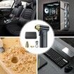 Compressed Air Duster Cordless,Powerful 130000RPM,Portable Rechargeable Air Blower,3-Gear Electric Compressed Air For Office Car Home Color Black