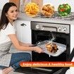 Air Fryer Basket for Oven, 30 x 22 cm Non-stick Steel Mesh Grill Basket Air Fryer Baking Tray Accessories Rack Roasting Basket