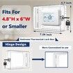 Large Thermostat Lock Box Cover with Key, Clear Thermostat Cover with Lock Compatible With Honeywell Home Thermostat On Wall, 19 x 15 x 8 cm