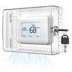 Large Thermostat Lock Box Cover with Key, Clear Thermostat Cover with Lock Compatible With Honeywell Home Thermostat On Wall, 19 x 15 x 8 cm