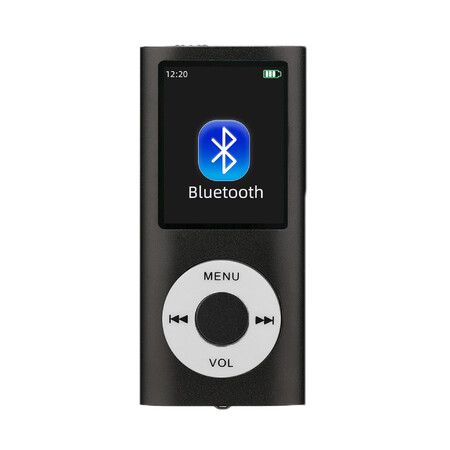 32GB MP3 Player, Portable Lossless Sound Slim MP3 Music Player with Earphone, 1.8 Inch LCD Screen Digital Music Player, Black