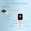 32GB MP3 Player, Portable Lossless Sound Slim MP3 Music Player with Earphone, 1.8 Inch LCD Screen Digital Music Player, Black