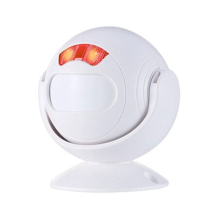Smart Home Indoor Infrared Anti theft Alarm 112dB Sound Light Doorbell Function Wireless IR Detector Human Body Sensor