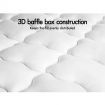 STARRY EUCALYPT Pillowtop Mattress Topper Luxury Bedding Mat Cover 9cm King Single