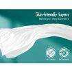 STARRY EUCALYPT Pillowtop Mattress Topper Luxury Bedding Mat Cover 9cm King Single