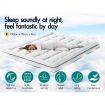 STARRY EUCALYPT Pillowtop Mattress Topper Luxury Bedding Mat Cover 9cm Single