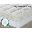 STARRY EUCALYPT Pillowtop Mattress Topper Bamboo Fibre Underlay Pad 11cm KS