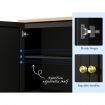 ALFORDSON Buffet Sideboard Cupboard Cabinet Kitchen Hallway Storage Shelf Black
