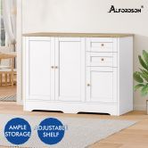 ALFORDSON Buffet Sideboard Cupboard Storage Cabinet Kitchen Hallway Doors White