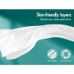 STARRY EUCALYPT Pillowtop Mattress Topper Bamboo Fibre Underlay Pad 11cm Single
