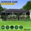 ALFORDSON Gazebo Pop Up Marquee 3x6m Outdoor Canopy Party Camping Mesh Wall Grey