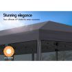 ALFORDSON Gazebo Pop Up Marquee 3x6m Outdoor Canopy Party Camping Mesh Wall Grey