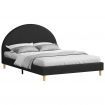 ALFORDSON Bed Frame Queen Size Mattress Base Platform Fabric Charcoal CALLA