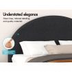 ALFORDSON Bed Frame Queen Size Mattress Base Platform Fabric Charcoal CALLA