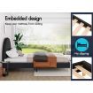 ALFORDSON Bed Frame Queen Size Mattress Base Platform Fabric Charcoal CALLA
