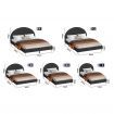 ALFORDSON Bed Frame Queen Size Mattress Base Platform Fabric Charcoal CALLA