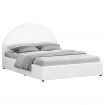 ALFORDSON Bed Frame Queen Size Gas Lift Base With Storage White Leather HOWELL