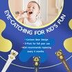 3pcs Soft Toddler 3 Sided Toothbrushes Baby Toothbrush for Ages 3-12 Cleans All Sides Christmas Gift Random Color sent