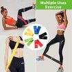 5 PCS Set Elastic Band Resistance Band Yoga Pull TPE Hip Training Supplies Elastic Ring Natural Rubber