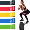 5 PCS Set Elastic Band Resistance Band Yoga Pull TPE Hip Training Supplies Elastic Ring Natural Rubber