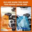 Car Heater,12V Fast Heating and Cooling Fan Portable Windshield Defogger and Defroster Plug into Cigarette Lighter for Car RV SUV