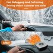 Car Heater,12V Fast Heating and Cooling Fan Portable Windshield Defogger and Defroster Plug into Cigarette Lighter for Car RV SUV