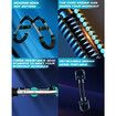 Saker Twister Arm Trainer,3 Level Adjustable Power Twister Bar,Chest Shoulder Arm Workout Equipment,Portable Forearm Strengthener