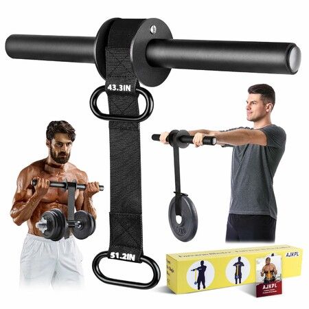 Forearm Strengthener and Wrist Roller,Ultra Strong Nylon Webbing Wrist & Forearm Blaster with Quick Locking Mechanism,Durable Anti-Slip Grip Handles