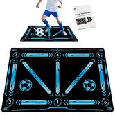 Soccer Training Mat,Soccer Training Equipment,Anti-Slip Silent Absorption Soccer Footwork Training Mat,Blue