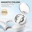 3D Natural Double-Sided Magnetic False Eyelashes Kit Reusable Portable Fake Eyelashes With Eyelash Clip,Size CT10-8
