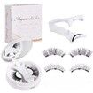 3D Natural Double-Sided Magnetic False Eyelashes Kit Reusable Portable Fake Eyelashes With Eyelash Clip,Size CT10-5
