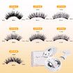 3D Natural Double-Sided Magnetic False Eyelashes Kit Reusable Portable Fake Eyelashes With Eyelash Clip,Size CT10-3