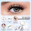 3D Natural Double-Sided Magnetic False Eyelashes Kit Reusable Portable Fake Eyelashes With Eyelash Clip,Size CT10-2