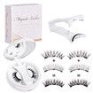 3D Natural Double-Sided Magnetic False Eyelashes Kit Reusable Portable Fake Eyelashes With Eyelash Clip,Size CT10-2