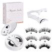 3D Natural Double-Sided Magnetic False Eyelashes Kit Reusable Portable Fake Eyelashes With Eyelash Clip,Size CT10-1