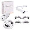 3D Natural Double-Sided Magnetic False Eyelashes Kit Reusable Portable Fake Eyelashes With Eyelash Clip,Size CT10-1