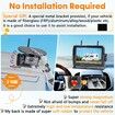 RV Backup Camera Wireless No-Installation HD 1080P Solar RV Camera Long Battery Life with 7 Inch Recording Monitor Strong Magnetic Rear View Camera