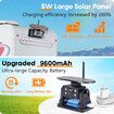 RV Backup Camera Wireless No-Installation HD 1080P Solar RV Camera Long Battery Life with 7 Inch Recording Monitor Strong Magnetic Rear View Camera