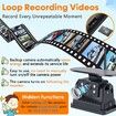 RV Backup Camera Wireless No-Installation HD 1080P Solar RV Camera Long Battery Life with 7 Inch Recording Monitor Strong Magnetic Rear View Camera