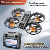 4K Dual Camera GPS Drone Professional HD Aerial Photography Remote Control Aircraft HD Quadcopter Toy UAV Color Black