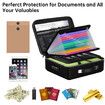 Fireproof Document Safe Box Hard Case File Organizer Lock Shell Important Filing Documents Certificates Laptop Passport